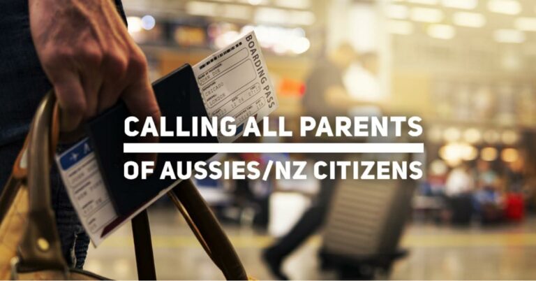 Calling all parents of Australians and New Zealand citizens usually resident of Australia