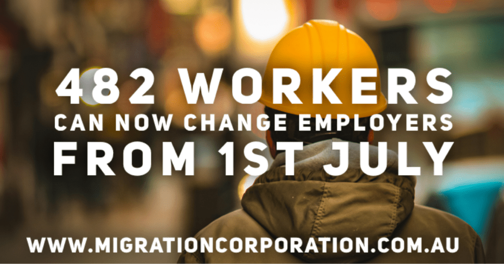 482 visa holders can now change employers more easily Migration Corporation of Australia